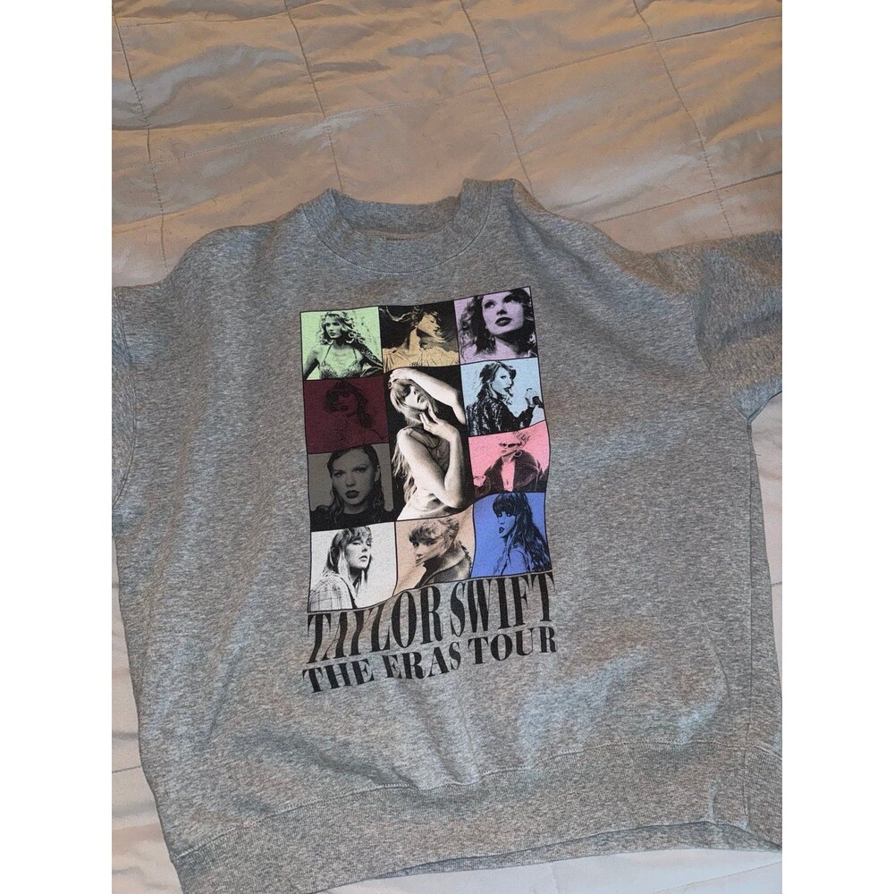 Taylor Swift The Eras Tour Gray Crewneck